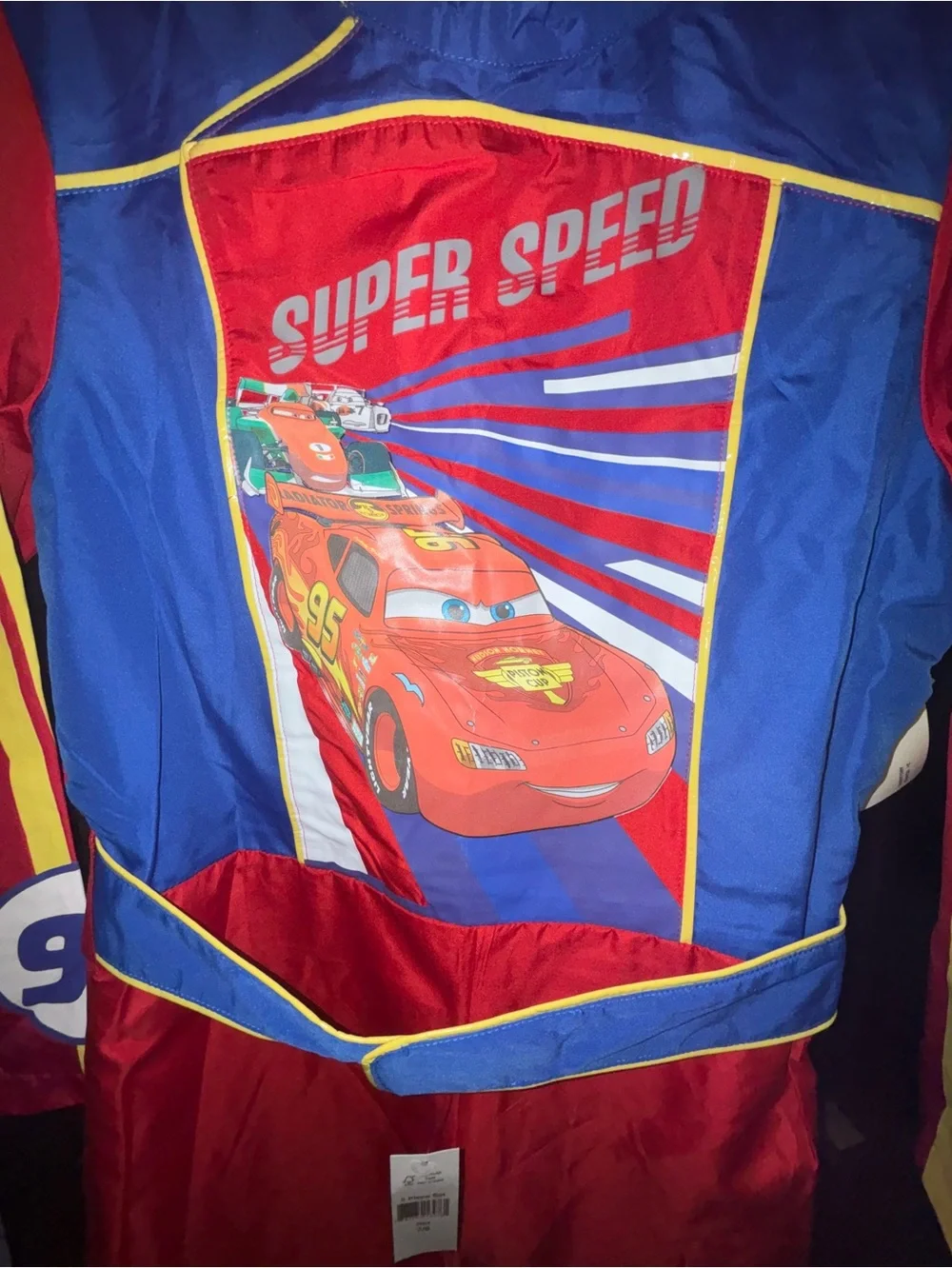 DISNEY Collection Lightning McQueen Halloween Costume Cosplay Boys Size 7/8